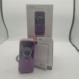 Eton FRX2 Emergency NOAA Weather Radio w/Hand Turbine & Solar Charge w/Light NEW